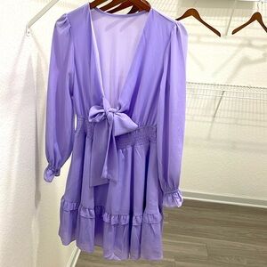 Purple mini dress